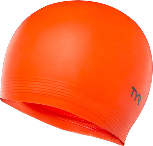 Tyr Latex Swim Cap, Naranja Fluorescente