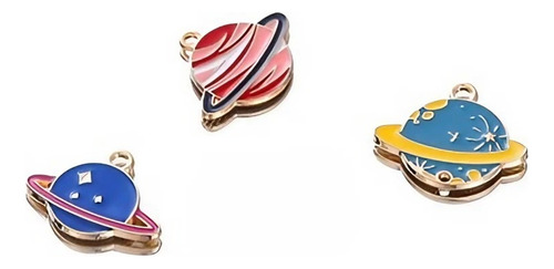 2 Collar Para Niña Y Niño, Cohete, Planeta, Astronauta 2pack