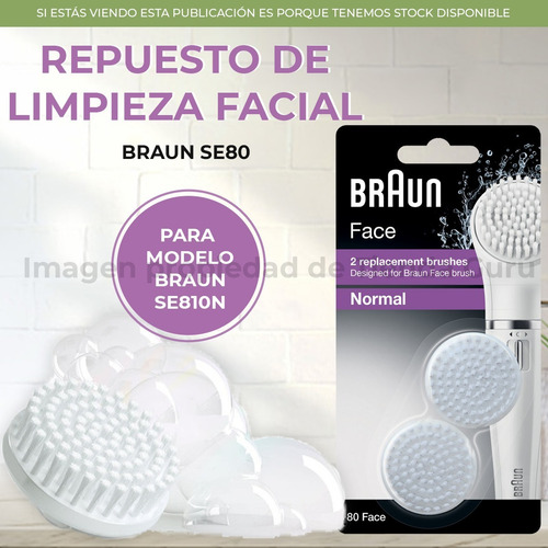 Imagen 2 de 4 de Braun Se80 Repuesto Cepillo Exfoliante Pieles Sensibles