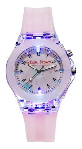 Reloj Infantil Con Luces Niños/ Niñas Malla Silicona X1