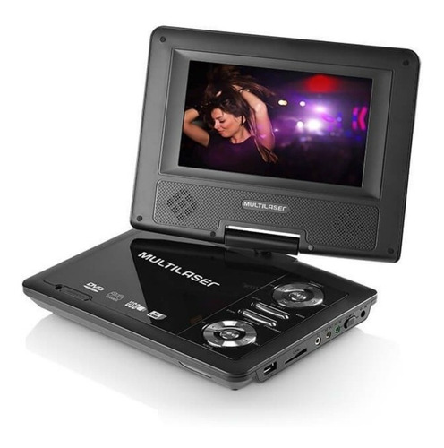 Dvd Automotivo Portátil 7 Au710 Multilaser Garantia Nf