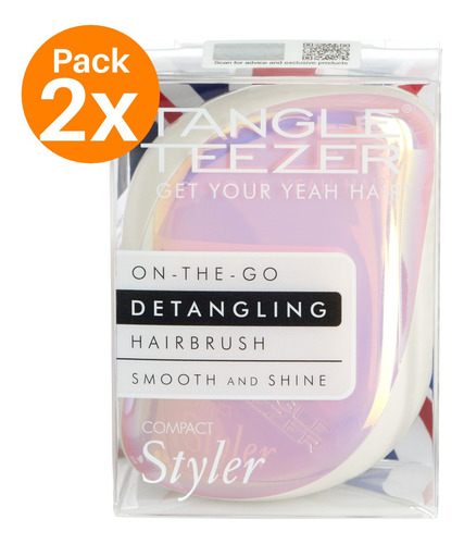 Pack 2 Cepillos Tangle Teezer Compact Styler Holographic