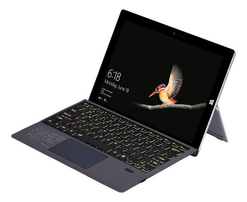 Funda Con Teclado Táctil Retroiluminado Para Surface Pro 3/4