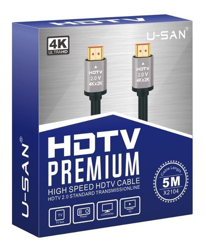 Cable Hdtv Premium 5m 4k