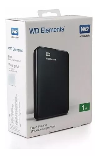 Disco duro externo WD Elements Portable, 1 TB