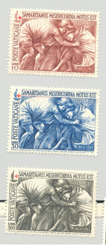 Vaticano Centenario Cruz Roja 1963 Buen Samaritano