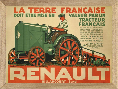 Tractores Renault  Ruedas De Hierro, Cuadro, Poster     P219