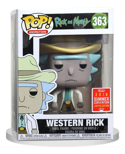 Boneco Funko Pop Rick And Morty Western Rick - Exclusivo 363