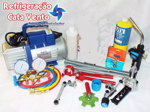 Kit Ferramentas P/ Refrigeração Ar Condicionado, Manifold