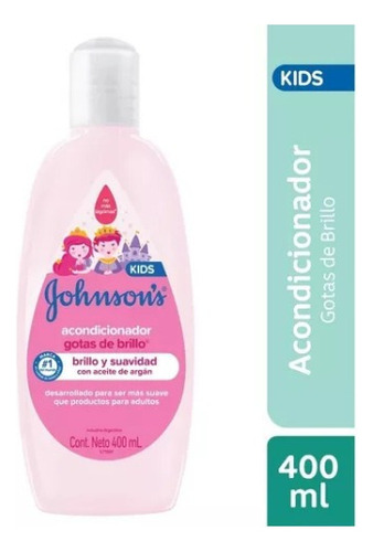 Acondicionador Johnson's Kids Gotas De Brillo 400 Ml