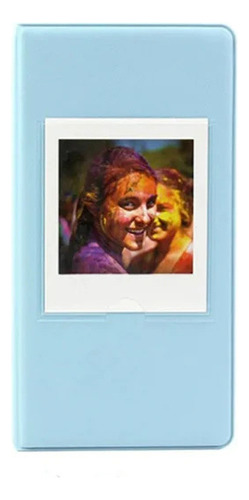 Álbum Para Instax Square Sq 64 Fotos Color Azul Claro Azul