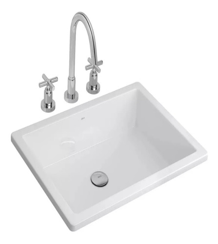 Bacha Baño Deca L1061 Lavatorio Rectangular Embutir