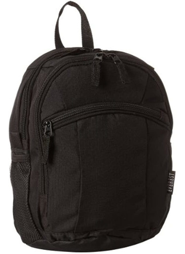 Everest Deluxe Mochila Pequeña, Negra, Talla Única