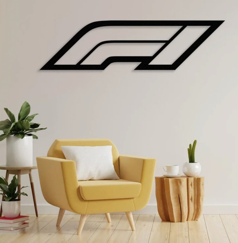 Cuadro De Logo De Formula 1 Corte Láser De Madera 80cm
