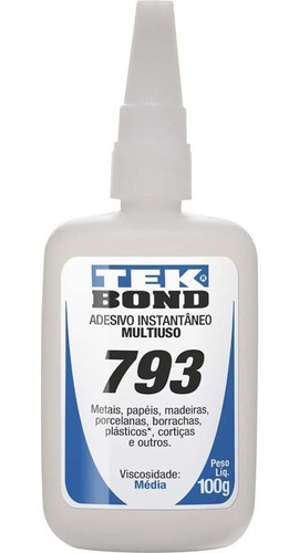 Adesivo Cola Instantânea 793 100gr Tekbond