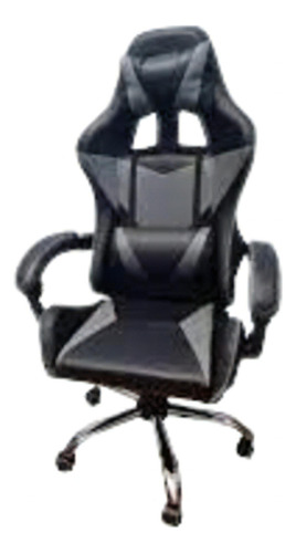 Silla de escritorio Shuller Cg2 Pro proCg2 ergonómica  negro y gris con tapizado de cuero sintético
