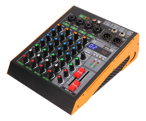 Mezclador De 4 Canales, Placa De Sonido, Consola, Conexión T