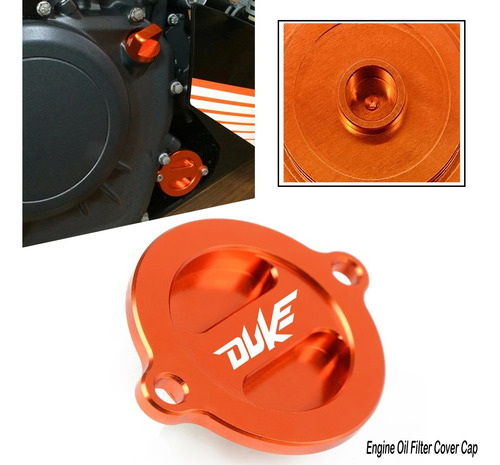 Tapa Filtro De Aceite Ktm Duke 125 #04 Mk Motos