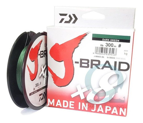 Linha De Multifilamento Daiwa J-braid Multicolorida 300mts Cor Branco