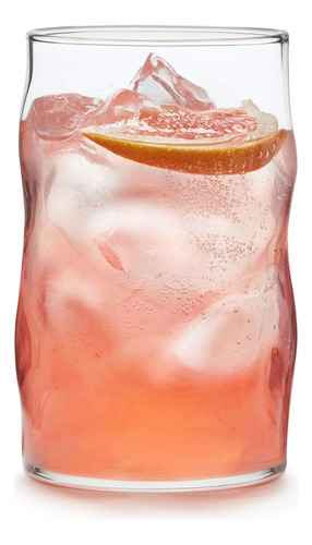 Vasos Juego 8 Piezas Crisa Libbey Lava 473 Ml De Vidrio
