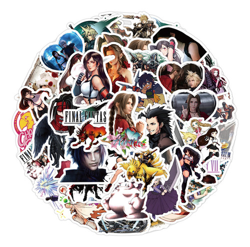 Pegatinas Para Juegos De Anime Final Fantasy, 10/30/60 Unida