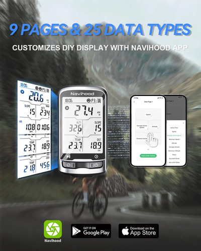 Computadora De Bicicleta Gps Pantalla 2.3 Pulgadas Impermeab