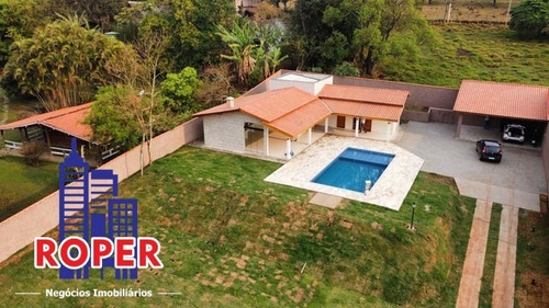Imagem 6 de 8 de Linda Chácara De Alto Padrão Com 1.500 M²/ Casa Sede/ Área Gourmet Com Piscina À Venda No Condomínio Nautico De Piracaia. - Ch01053 - 71105089