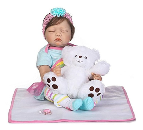 Meñique 55 Cm 22 Pulgadas Durmiendo Suave Vinilo Muñeca De