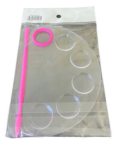 Paleta Y Espatula De Plastico Mezcladora Para Maquillaje