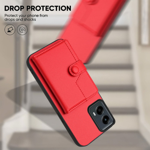 Compatible Funda Rfid Con Bolsa De Tarjetas For Motorola Edge 50 Pro P
