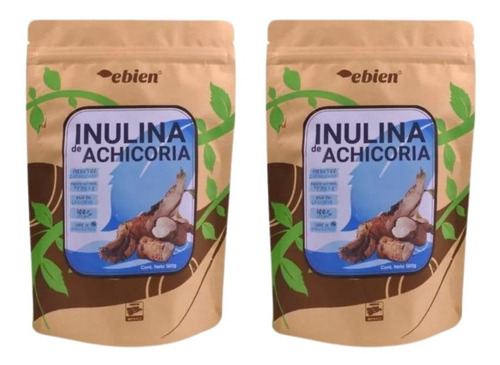 Inulina De Achicoria 2 De 500g Ebien Prebiótico Bifidogénico