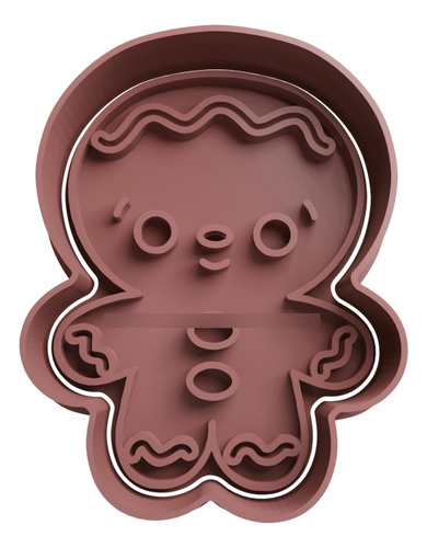 Cortador De Galletas Muñeco De Jengibre Navideño Awq