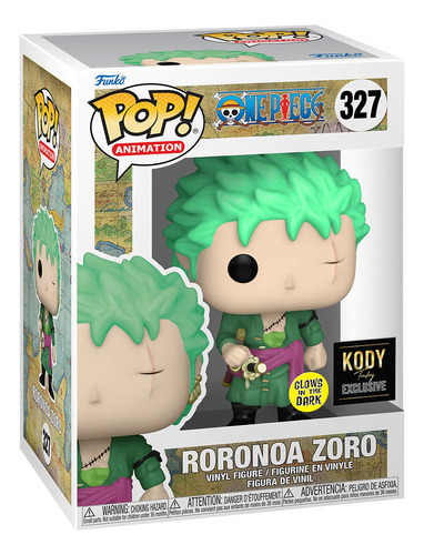 Funko Pop! Roronoa Zoro Glows Kody Exclusivo One Piece #327