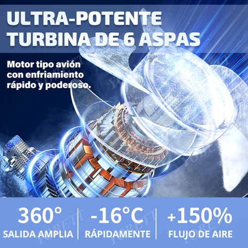 Mini Ventilador Portátil Recargable Turbo Potente Escritorio