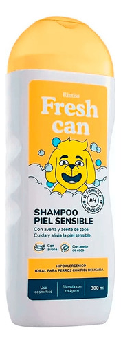 Shampoo Para Perros Fresh Can Piel Sensible Frasco 300 Ml