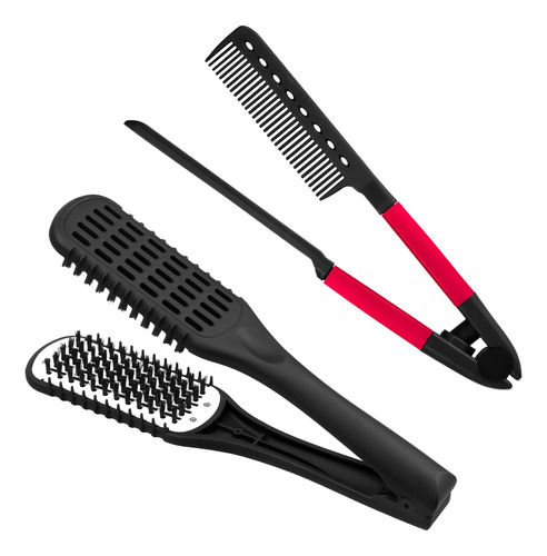 2 Piezas De Peine Alisador Para El Cabello, Abrazadera De Ce