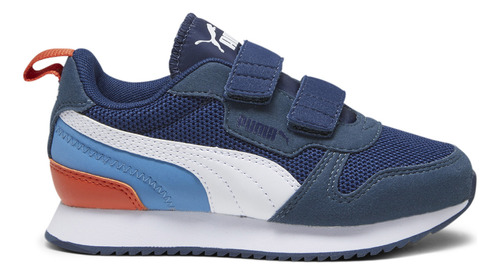 Zapatillas Puma R78 V Sportstyle Kids Niños Moda Azul