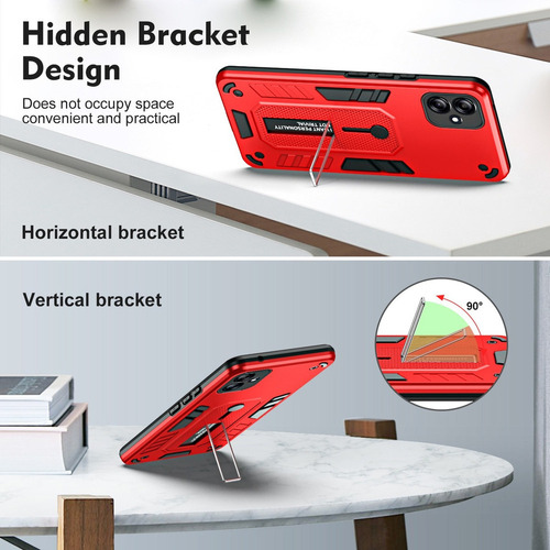 Funda Para Samsung Galaxy A04 Con Soporte Metálico Con Lámin