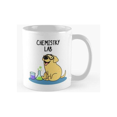 Taza Laboratorio De Química Funny Labrador Dog Puns Calidad 