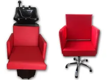 Comprar Combo Lavacabeza Novo + Sillon De Corte Novo Color  