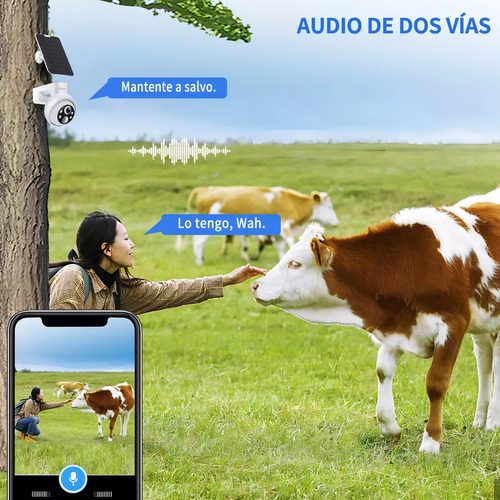 Ojo® 4g Tarjeta Sim Solar Cámara De Seguridad Exterior Full Hd Con Alarma Camaras De Vigilancia Camara 2k Verdaderamente Inalámbrico