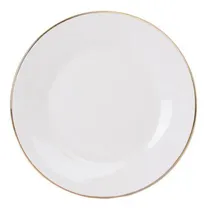 Comprar Plato De Entrada 20cm Royal Borde Dorado Menaje Cocina Hogar