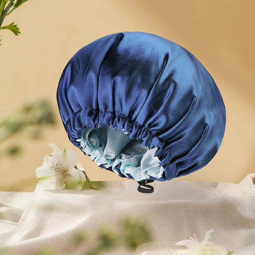 Nuevo Gorra De Satén De Seda Reversible En V For Dormir,
