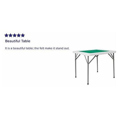 Mesa De Juego De Plegable Cuadrada Para 4 Es De 34.5...