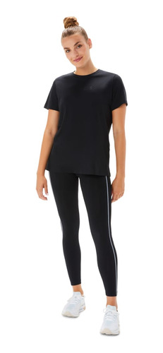 Polo Asics Training Core Graphic Tee Black Mujer