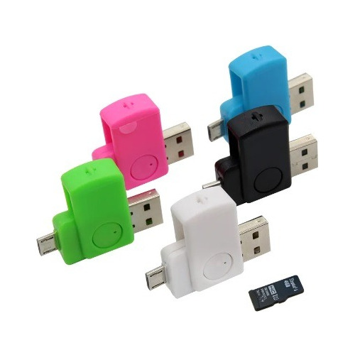 Lector De Memoria Micro Sd - Otg Usb - Micro Usb Adaptador