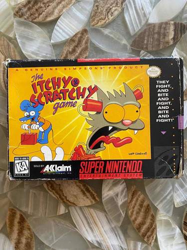 The Itchy And Scratchy Super Nintendo Snes Raro Simpsons