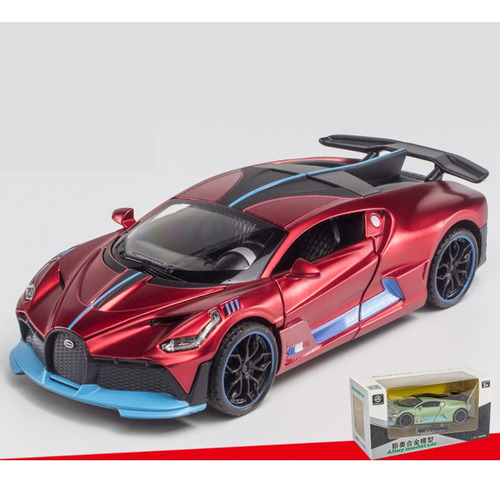 Bugatti Divo Miniatura Metal Autos Con Luces Y Sonido 1:32