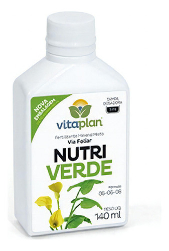 Fertilizante Para Folhagens Concentrado (140ml) Vitaplan