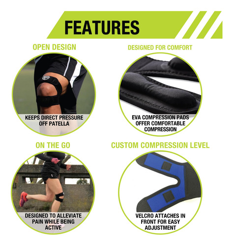 Soporte De Rodilla Pro-tec X-trac Con Doble Correa Para Rodi